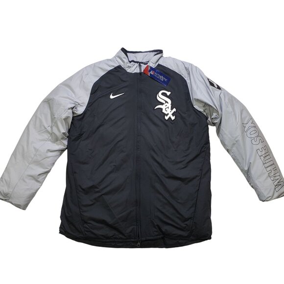 Nike Dugout (MLB Chicago White Sox) Men's Full-Zip Jacket NKAU191NRX-N1A Size M - Picture 2 of 16
